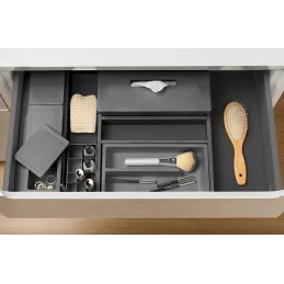 Organizer per cassetto del bagno BEAUTY L - 270 mm / Antracite