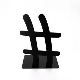 Porta libri HASTAG 2 / Nero opaco