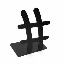 Porta libri HASTAG 2 / Nero opaco