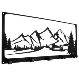 Appendiabiti da parete di design TATRAS / Nero opaco