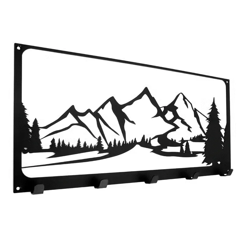 Appendiabiti da parete di design TATRAS / Nero opaco