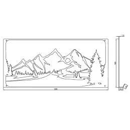 Appendiabiti da parete di design TATRAS / Nero opaco