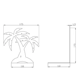 Reggilibri PALM / Nero opaco
