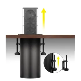 Presa estraibile SQUARE UP FRENCH 2x230V / Acciaio inox