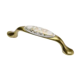 Maniglia ORIENT / Porcellana con motivo decorativo – ornamento dorato