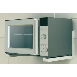Mensola per forno a microonde / Bianca – coppia