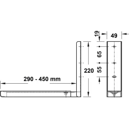 Mensola per forno a microonde / Bianca – coppia