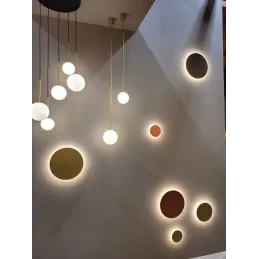 Lampada LED di design RING M 250 mm / Rame