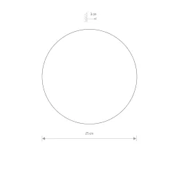 Lampada LED di design RING M 250 mm / Rame