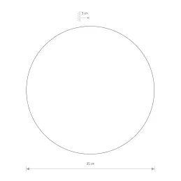 Lampada LED di design RING L 350 mm / Rame