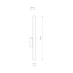 Lampada di design LASER WALL 400 mm / Oro-nero