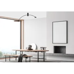 Lampada di design HEFT / Nero – legno verniciato