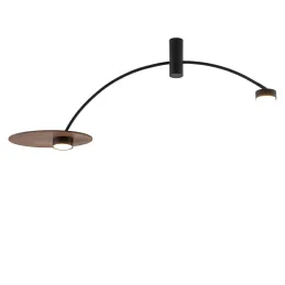 Lampada di design HEFT / Nero – legno verniciato