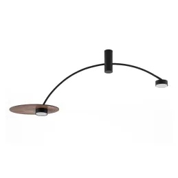 Lampada di design HEFT / Nero – legno verniciato