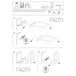 Lampada LED da parete per esterni THIKA WALL 15W / Nero opaco