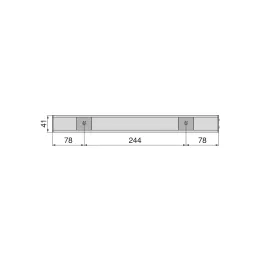 Luce LED sottopensile con sensore di movimento KRAUS / Nero opaco