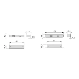 Modulo di ricarica da incasso per mobili LINKY USB A+C / Nero opaco