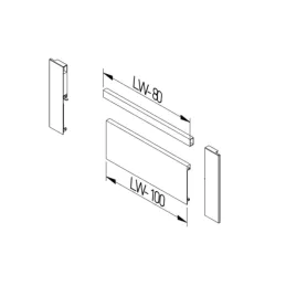Elemento frontale con sponda da 1200 mm per cassetto interno AXIS PRO H200 / Antracite