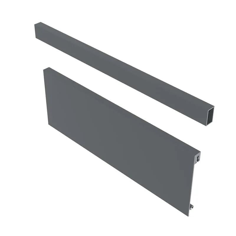 Elemento frontale con sponda da 1200 mm per cassetto interno AXIS PRO H200 / Antracite