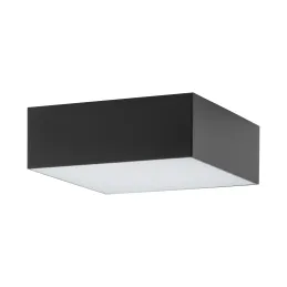 Plafoniera LED LID SQUARE 110 mm / Nero opaco