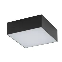 Plafoniera LED LID SQUARE 110 mm / Nero opaco