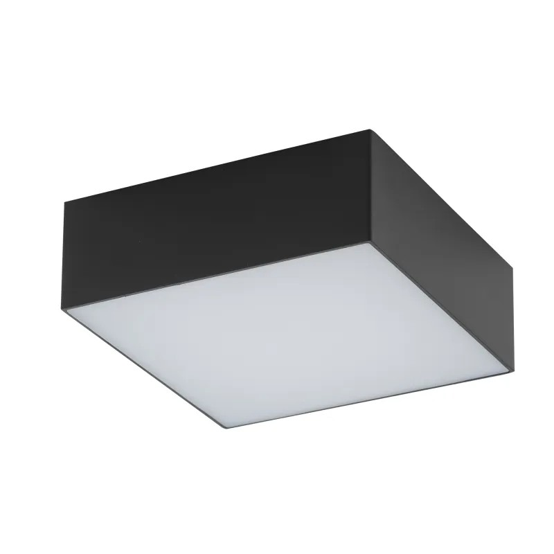 Plafoniera LED LID SQUARE 110 mm / Nero opaco