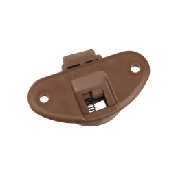 Kit per porte scorrevoli: guida superiore + rotella inferiore UNIPOS / Marrone scuro