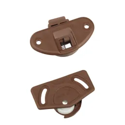 Kit per porte scorrevoli: guida superiore + rotella inferiore UNIPOS / Marrone scuro