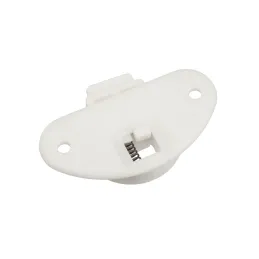 Set per porta scorrevole: guida superiore + rotella inferiore UNIPOS / Bianco