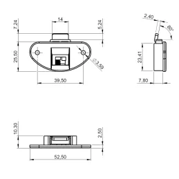 Kit per porta scorrevole con guida superiore + rotella inferiore UNIPOS / Nero