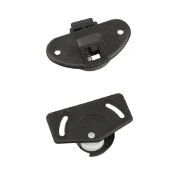 Kit per porta scorrevole con guida superiore + rotella inferiore UNIPOS / Nero