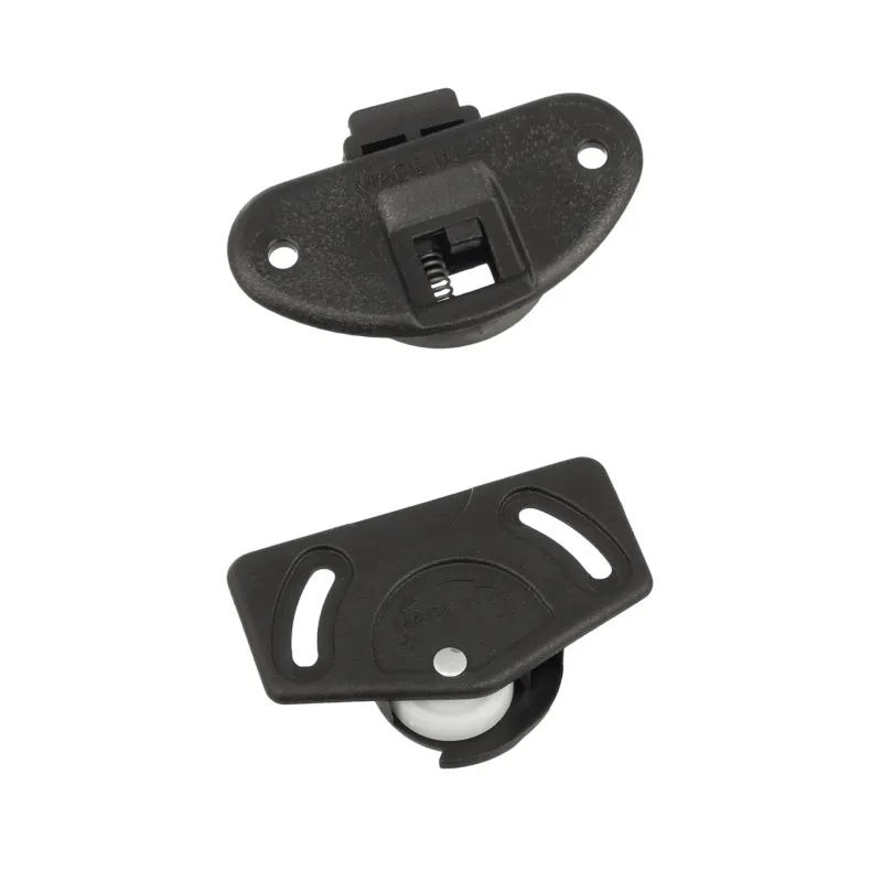 Kit per porta scorrevole con guida superiore + rotella inferiore UNIPOS / Nero