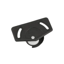 Kit per porta scorrevole con guida superiore + rotella inferiore UNIPOS / Nero