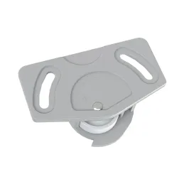 Kit per porte scorrevoli, guida superiore + rotella inferiore UNIPOS / Grigio