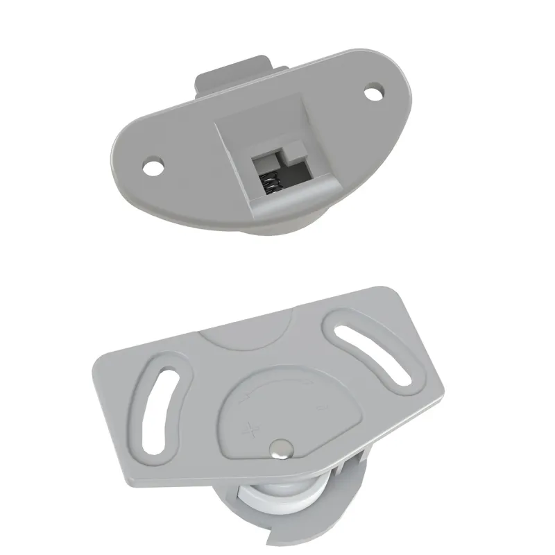 Kit per porte scorrevoli, guida superiore + rotella inferiore UNIPOS / Grigio
