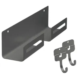 Portascopa di design con ganci / Antracite