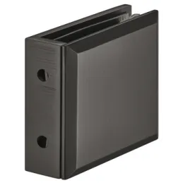 Supporto per vetro del box doccia con montaggio a parete / Nero grafite