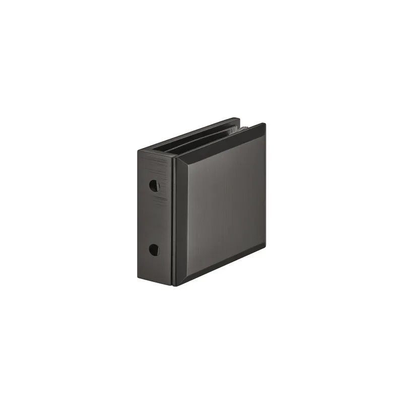 Supporto per vetro del box doccia con montaggio a parete / Nero grafite
