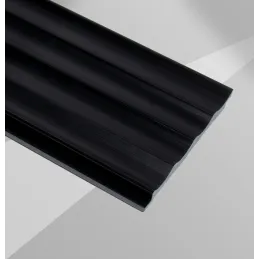 Profilo decorativo a doghe ONDA / Nero