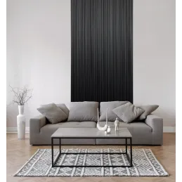 Profilo decorativo a doghe ONDA / Nero