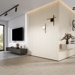 Profilo decorativo a doghe ONDA / Bianco