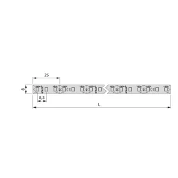 Striscia LED LYNX Basic impermeabile IP65 - 12V - 9,6W - 5m