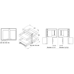 Sistema angolare MAGENTO UNIQUE / Antracite