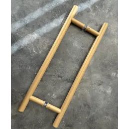 Maniglia per porta bifacciale HOME / Oro Strutturato