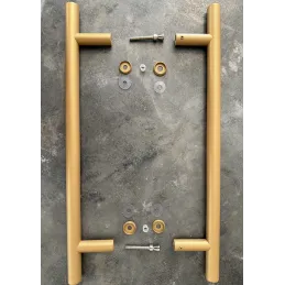 Maniglia per porta bifacciale HOME / Oro Strutturato