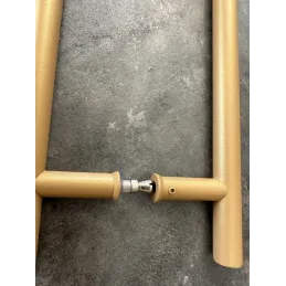 Maniglia per porta bifacciale HOME / Oro Strutturato