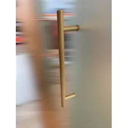 Maniglia per porta bifacciale HOME / Oro Strutturato