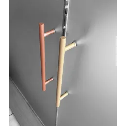 Maniglia per porta bifacciale HOME / Oro Strutturato