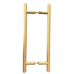 Maniglia per porta bifacciale HOME / Oro Strutturato
