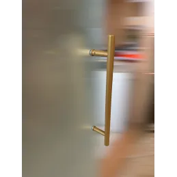 Maniglia per porta bifacciale HOME / Oro Strutturato